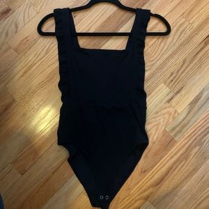 Black tank bodysuit